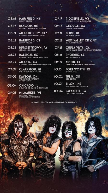 kiss tour dates 2015